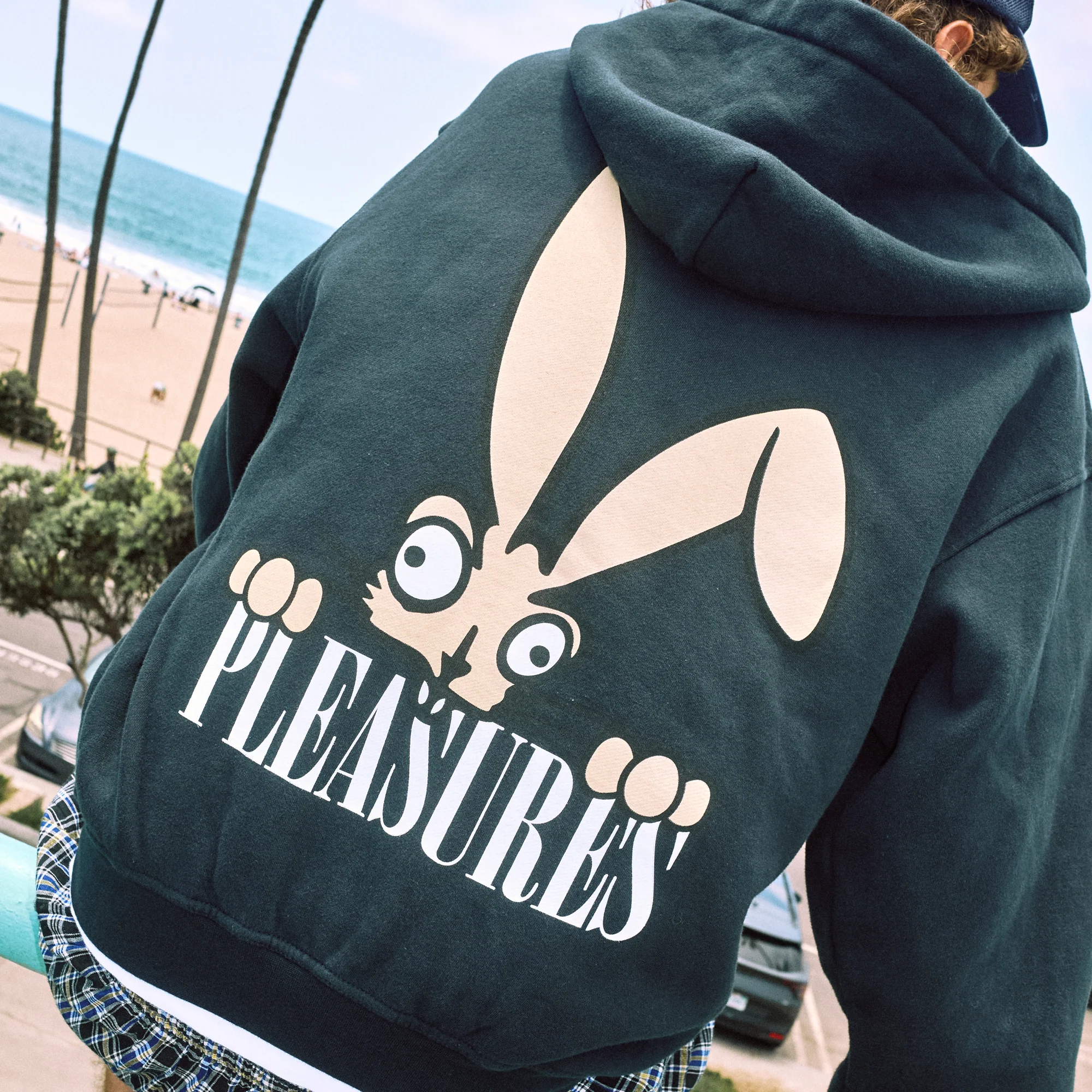 PLEASURES x blink-182 Bunny Peek Zip Hoodie - Image 4