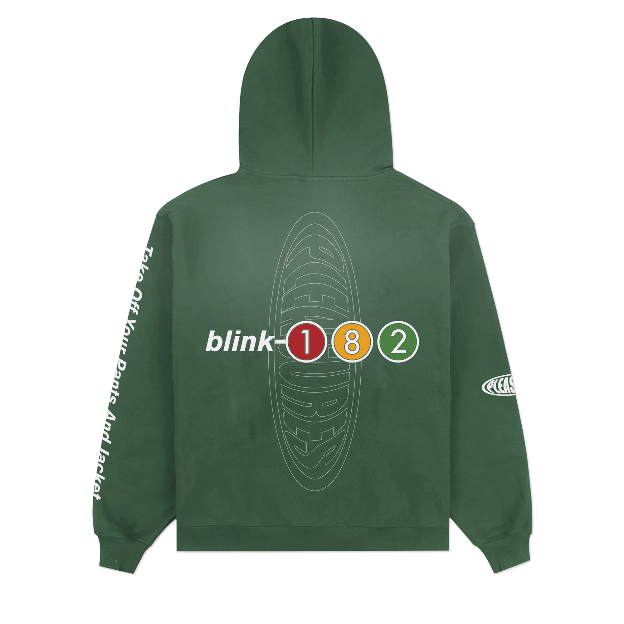 PLEASURES x blink-182 Oval Tracklist Hoodie - Image 4